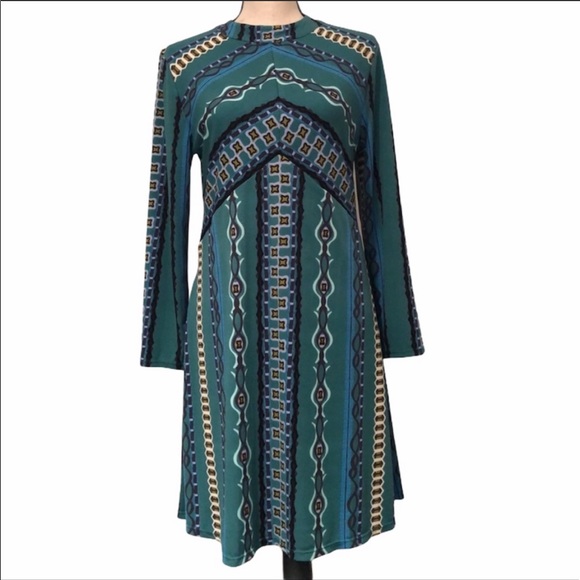 SOLD✨Free People Green Combo Stella mini dress - Picture 6 of 9